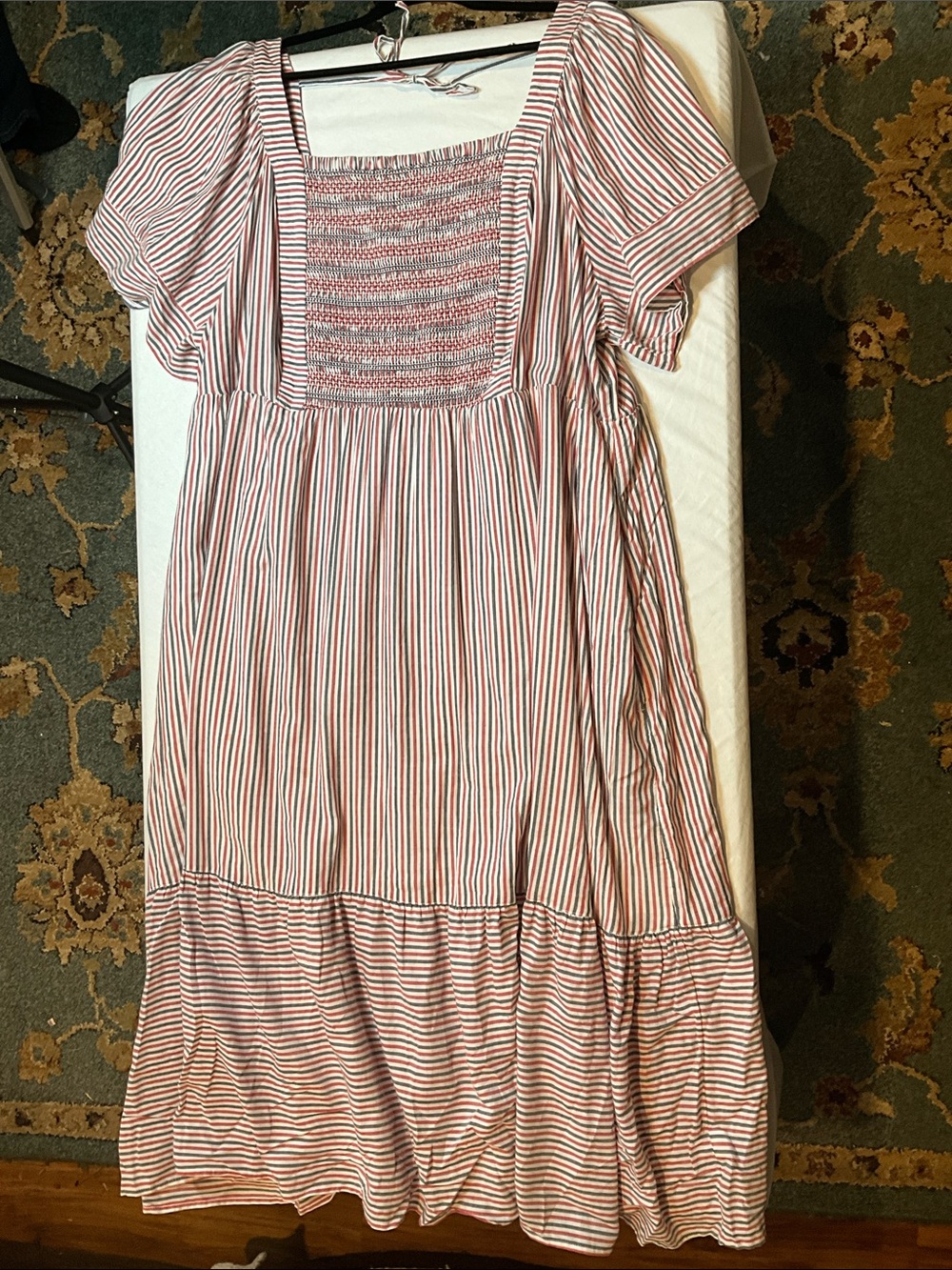 Old Navy Short Sleeve Lined Striped Maxi Dress With Pockets Size 3X NWOT - Picture 6 of 6